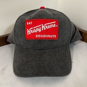NWT new with tags Krispy Kreme donuts baseball cap hat grey and red